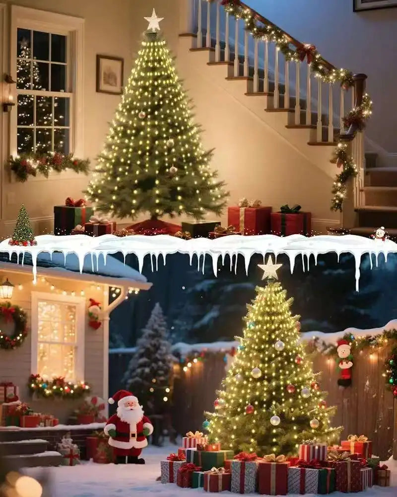 Christmas Tree Waterfall LED Lights with Remote