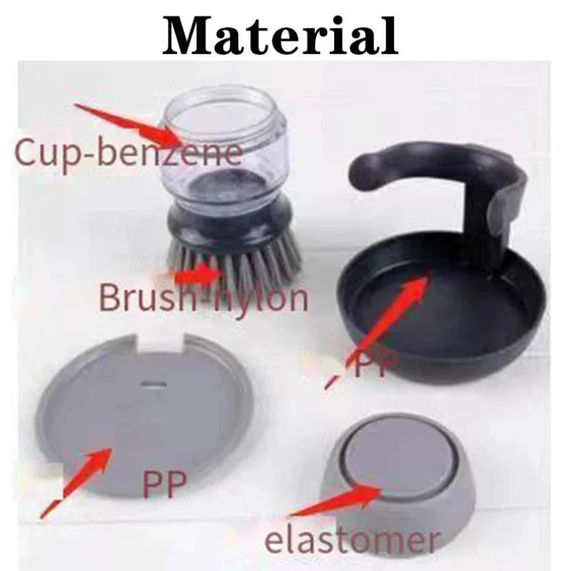 Soap Dispensing Dish Brush – Press & Clean