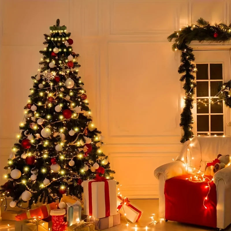 Christmas Tree Waterfall LED Lights with Remote