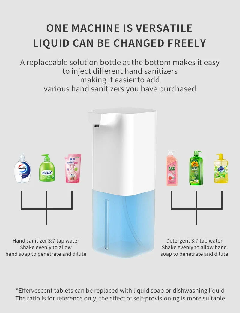 Automatic Foaming Soap Dispenser Touchless Induction Hand Washer Smart Soap Dispenser for Home Hotel Bathroom